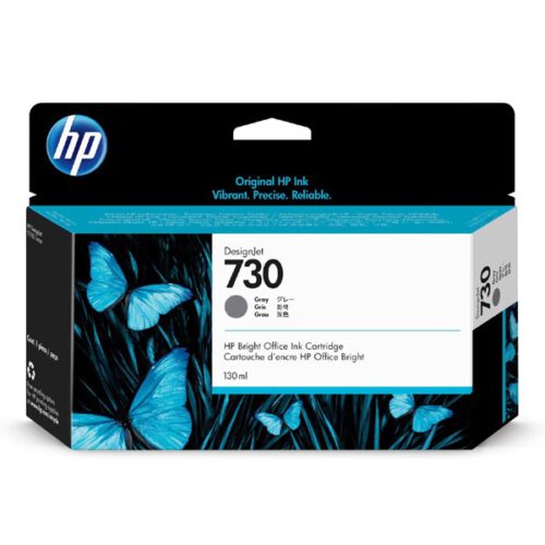 Tusz HP 730 GRAY/SZARY 130ml (P2V66A)